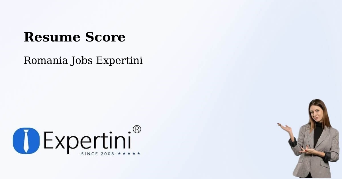 Resume Score & Job Description Match Tool – Petea - Romania Jobs Expertini